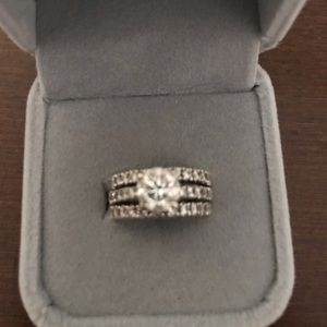 2.73 carat white gold ring